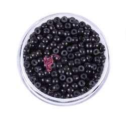 Inele Micronano Rings cu silicon pentru extensii de par 100 bucati Brunet ( Negru) NRG01